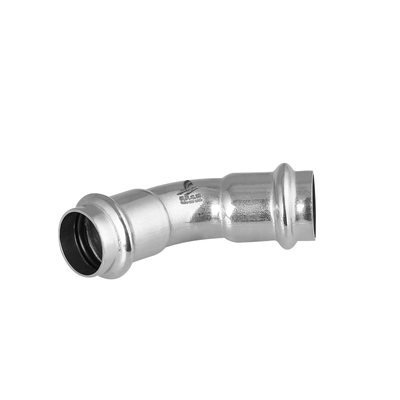 ZF008不锈钢45°弯头A